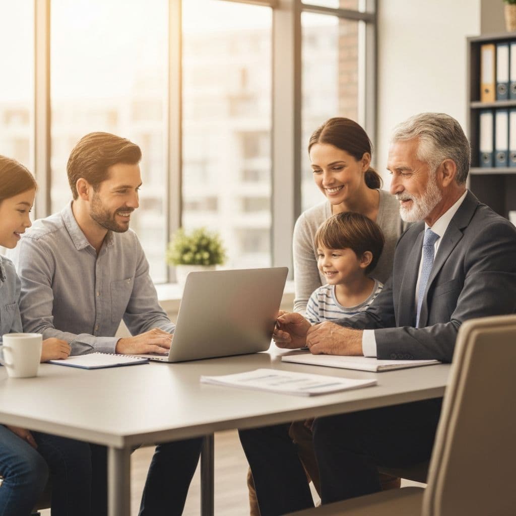 Família sendo atendida